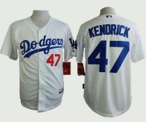 Los Angeles Dodgers -47 Howie Kendrick White Cool Base Stitched MLB Jersey