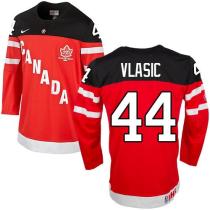 Olympic CA 44 Marc-Edouard Vlasic Red 100th Anniversary Stitched NHL Jersey