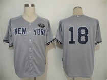 New York Yankees -18 Hiroki Kuroda Grey Stitched MLB Jersey