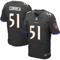 Nike Ravens -51 Kamalei Correa Black Alternate Stitched NFL New Elite Jersey