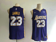 Los Angeles Lakers #23 James NBA Jersey blue