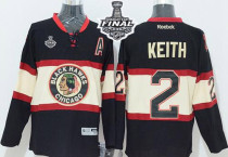 Chicago Blackhawks -2 Duncan Keith Black New Third 2015 Stanley Cup Stitched NHL Jersey