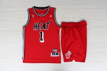 NBA Miami Heat -1 Bosh Red suit restoring ancient ways