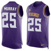 Nike Vikings -25 Latavius Murray Purple Team Color Stitched NFL Limited Tank Top Jersey