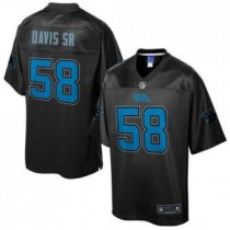 Nike Carolina Panthers -58 Thomas Davis Sr Black NFL Pro Line Black Reverse Fashion Game Jersey