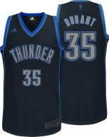 Oklahoma City Thunder -35 Kevin Durant Black Graystone Fashion Stitched NBA Jersey
