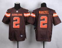 Nike Cleveland Browns -2 Johnny Manziel Brown Team Color Stitched NFL New Elite Jersey