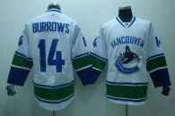 Vancouver Canucks -14 Alexandre Burrows Stitched White NHL Jersey