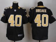 Nike New Orleans Saints #40 Delvin Breaux Black Team Color Men's Stitched NFL Elite Jersey