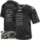 Nike NFL Men Oakland Raiders #2 Terrelle Pryor Elite Lights Out Black Autographed Stitched Jersey