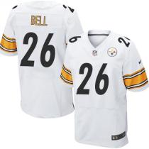 Nike Pittsburgh Steelers #26 Le'Veon Bell White Men's Stitched NFL Elite Jersey