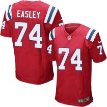 Nike New England Patriots -74 Dominique Easley Red Alternate Mens Stitched NFL Elite Jersey