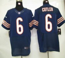 Nike Bears -6 Jay Cutler Navy Blue Team Color Stitched NFL Elite Jersey