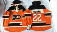 Philadelphia Flyers -22 Luke Schenn Orange Sawyer Hooded Sweatshirt Stitched NHL Jersey