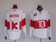 Detroit Red Wings -13 Pavel Datsyuk Stitched White Winter Classic NHL Jersey