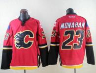 Calgary Flames -23 Sean Monahan Red Stitched NHL Jersey
