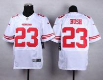 Nike San Francisco 49ers #23 Reggie Bush White Men's Stitched NFL Elite Jersey