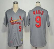 Mitchell And Ness 1967 St Louis Cardinals #9 Roger Maris Grey Throwback Stitched MLB Jersey