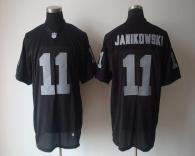 Nike Oakland Raiders #11 Sebastian Janikowski Black Team Color Men's Stitched NFL Elite Jersey