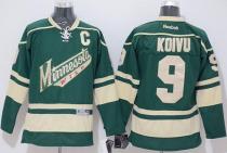 Minnesota Wild -9 Mikko Koivu Stitched Green NHL Jersey