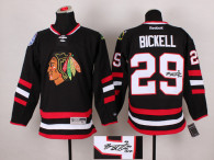 Autographed Chicago Blackhawks -29 Bryan Bickell Black Stitched NHL Jersey