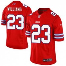 Nike Buffalo Bills -23 Aaron Williams Red Stitched NFL Elite Rush Jersey