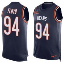 Nike Bears -94 Leonard Floyd Navy Blue Team Color Stitched NFL Limited Tank Top Jersey