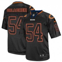 Nike Bears -54 Brian Urlacher Lights Out Black Stitched NFL Elite Jersey