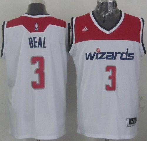 Revolution 30 Washington Wizards -3 Bradley Beal White Stitched NBA Jersey