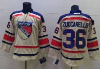 New York Rangers -36 Mats Zuccarello Cream 2012 Winter Classic Stitched NHL Jersey