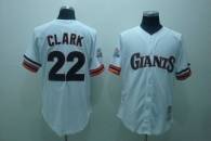 Mitchell and Ness San Francisco Giants #22 Will Clark Stitched White Throwback MLB Jersey