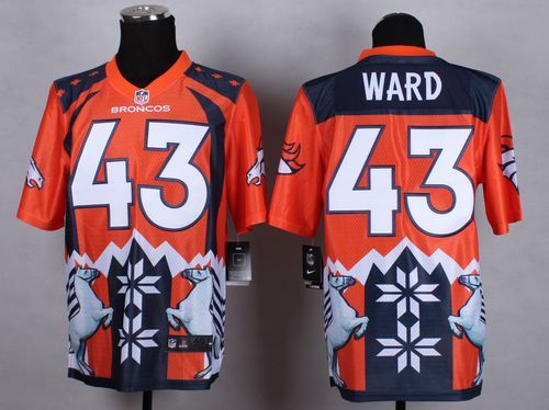 Nike Denver Broncos #43 TJ Ward Orange Men's Stitched NFL Elite Noble Fashion Jersey