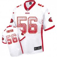 Nike 49ers -56 Reuben Foster White Stitched NFL Elite Drift Fashion Jersey