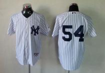 New York Yankees -54 Kevin Long White Stitched MLB Jersey