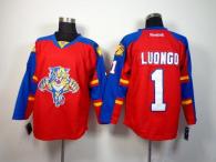 Florida Panthers -1 Roberto Luongo Red Home Stitched NHL Jersey