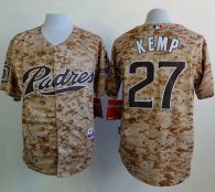 San Diego Padres #27 Matt Kemp Camo Alternate 2 Cool Base Stitched MLB Jersey