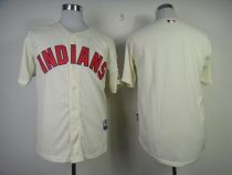 Cleveland Indians Blank Cream Cool Base Stitched MLB Jersey