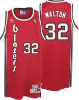 Portland Trail Blazers -32 Bill Walton Red Throwback Stitched NBA Jersey
