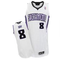 Sacramento Kings -8 Rudy Gay White Revolution 30 Stitched NBA Jersey