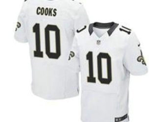 2014 NFL Draft Nike Saints 10 Brandin Cooks White Elite Jersey