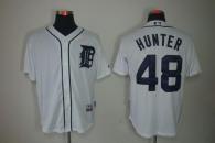 Detroit Tigers #48 Torii Hunter White Cool Base Stitched MLB Jersey