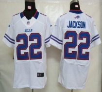 Nike Bills -22 Fred Jackson White Stitched NFL Elite Jersey
