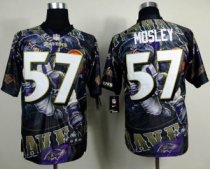 Nike Baltimore Ravens -57 CJ Mosley Team Color NFL Elite Fanatical Version Jersey
