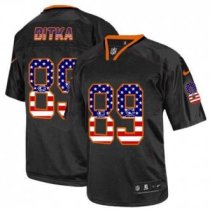 Nike Chicago Bears -89 Mike Ditka Black NFL Elite USA Flag Fashion Jersey