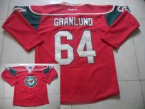 Minnesota Wild -64 Mikael Granlund Red Stitched NHL Jersey