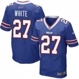 Nike Bills -27 Tre Davious White Royal Blue Team Color Stitched NFL New Elite Jersey