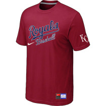 MLB Kansas City Royals Red Nike  Short Sleeve Practice T-Shirt