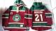 Minnesota Wild -21 Kyle Brodziak Red Sawyer Hooded Sweatshirt Stitched NHL Jersey