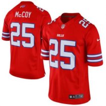 Nike Buffalo Bills -25 LeSean McCoy Red Stitched NFL Elite Rush Jersey