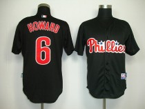 Philadelphia Phillies #6 Ryan Howard Black Stitched MLB Jersey
